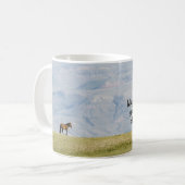 Wildes Pferd Kaffeetasse (Vorderseite Links)