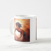 Wildes Pferd Kaffeetasse (Vorderseite Links)