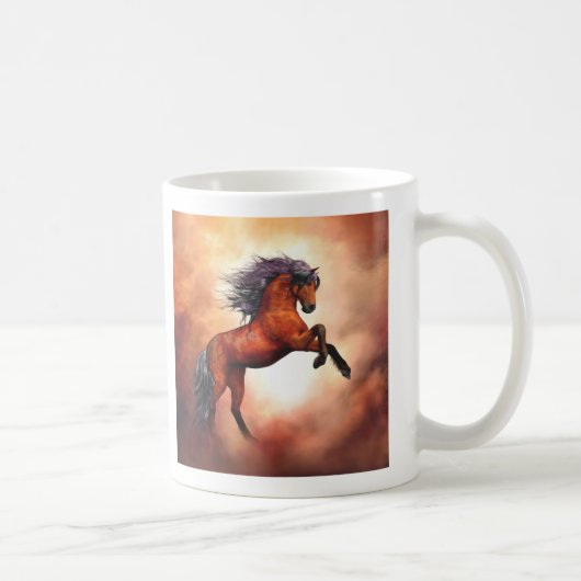 Wildes Pferd Kaffeetasse (Rechts)