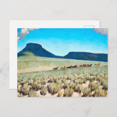 "Wildes Pferd Land" von Maynard Dixon Postkarte (Vorne/Hinten)