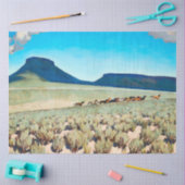 "Wildes Pferd Land" von Maynard Dixon Seidenpapier (Basteln)