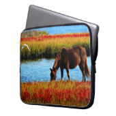 Wildes Pferd Laptopschutzhülle (Vorderseite Links)