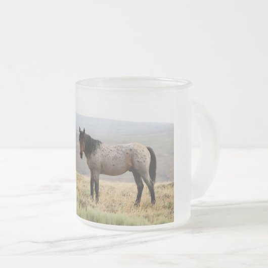 Wildes Pferd Mattglastasse (VorderseiteRechts)