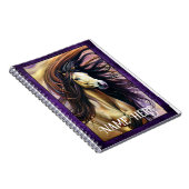 Wildes Pferd mit Lila, an den Grenzen aufstellbare Notizblock (Rechte Seite)