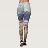 Wildes Pferd: Nevada Winterlandschaft. Leggings (Rückseite)