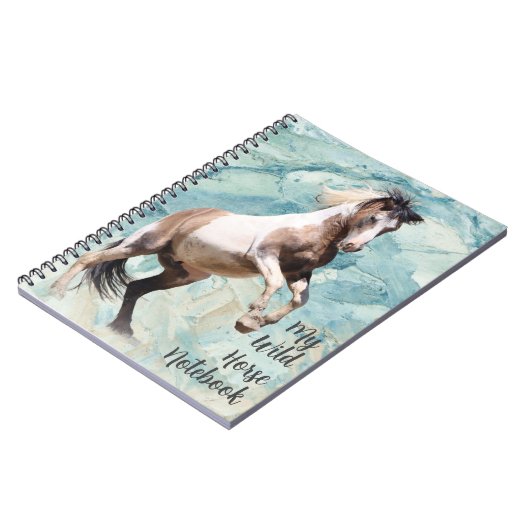 Wildes Pferd Notizblock (Linke Seite)