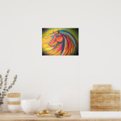 Wildes Pferd Poster (Küche)