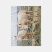 Wildes Pferd Roaming auf dem Priaire von Cody Fleecedecke (Vorderseite)