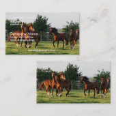 Wildes Pferd runden oben Visitenkarte (Vorne/Hinten)