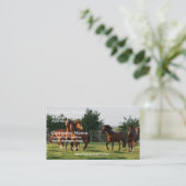 Wildes Pferd runden oben Visitenkarte (Stehend Vorderseite)