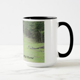 Wildes Pferd "schwarze Schönheits-" Albertas Tasse