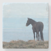 Wildes Pferd Steinuntersetzer (Vorderseite)