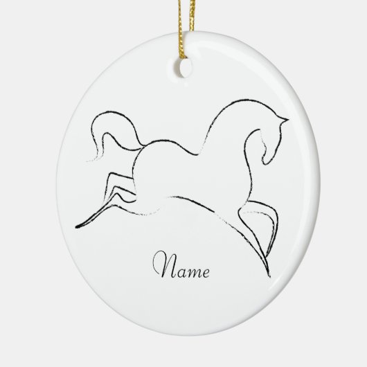 Wildes Pferd Thunder_Cove Keramik Ornament (Links)