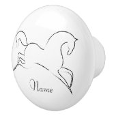 Wildes Pferd Thunder_Cove Keramikknauf (Rechts)