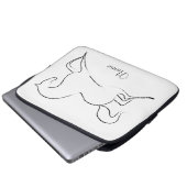 Wildes Pferd Thunder_Cove Laptopschutzhülle (Vorne Knopf)