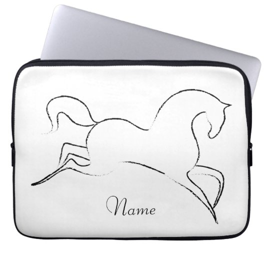 Wildes Pferd Thunder_Cove Laptopschutzhülle (Vorderseite)