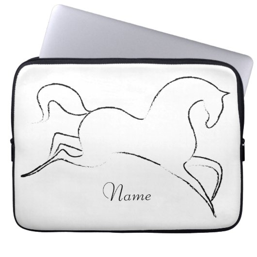 Wildes Pferd Thunder_Cove Laptopschutzhülle (Vorderseite)