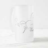 Wildes Pferd Thunder_Cove Mattglas Bierglas (Vorderseite Links)