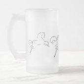 Wildes Pferd Thunder_Cove Mattglas Bierglas (Links)