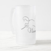 Wildes Pferd Thunder_Cove Mattglas Bierglas (Vorderseite Links)