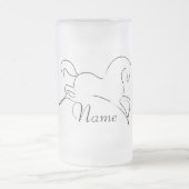 Wildes Pferd Thunder_Cove Mattglas Bierglas (Mittel)