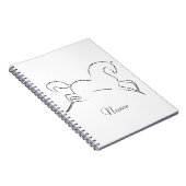 Wildes Pferd Thunder_Cove Notizblock (Rechte Seite)