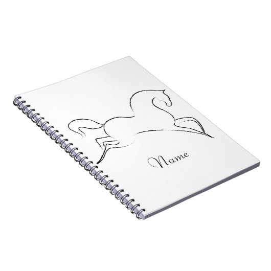 Wildes Pferd Thunder_Cove Notizblock (Rechte Seite)