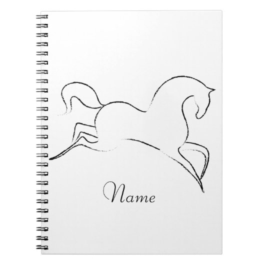 Wildes Pferd Thunder_Cove Notizblock (Vorderseite)