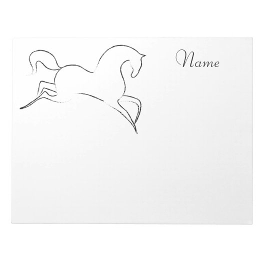 Wildes Pferd Thunder_Cove Notizblock (Vorderseite)