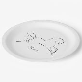 Wildes Pferd Thunder_Cove Pappteller (Schrägansicht)