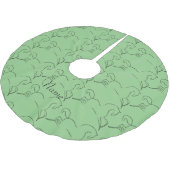 Wildes Pferd Thunder_Cove Polyester Weihnachtsbaumdecke (Schrägansicht)