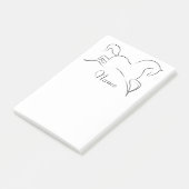 Wildes Pferd Thunder_Cove Post-it Klebezettel (angewinkelt)