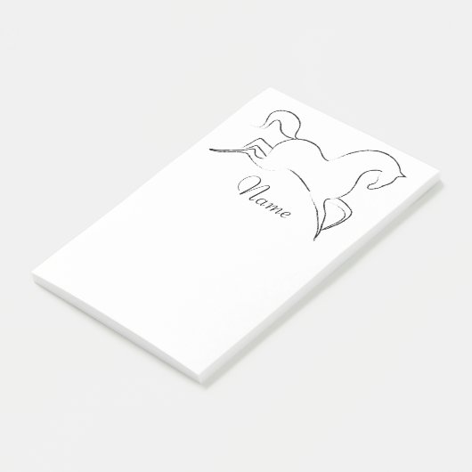 Wildes Pferd Thunder_Cove Post-it Klebezettel (angewinkelt)