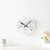 Wildes Pferd Thunder_Cove Runde Wanduhr (Zuhause)