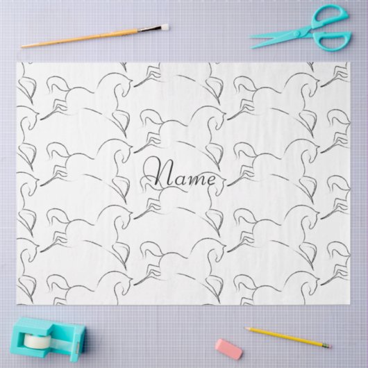 Wildes Pferd Thunder_Cove Seidenpapier (Basteln)