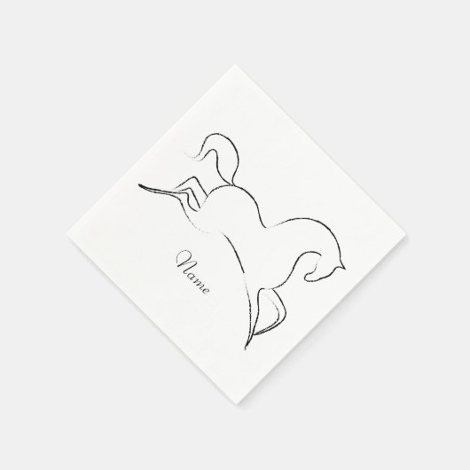 Wildes Pferd Thunder_Cove Serviette (Ecke)