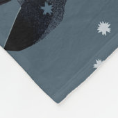 Wildes Pferd und ein Mädchen Fleecedecke (Ecke)