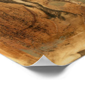 Wildes Pferd und warme Farben Poster (Ecke)