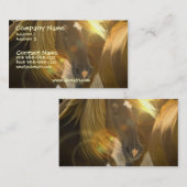 Wildes PferdeFoto-Geschäfts-Karte Visitenkarte (Vorne/Hinten)