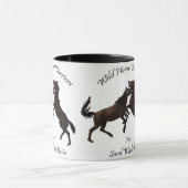 Wildes PferdeKrieger Tasse (Zentrum)