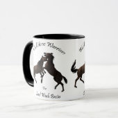 Wildes PferdeKrieger Tasse (Vorderseite Links)