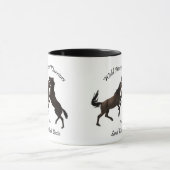 Wildes PferdeKrieger Tasse (Zentrum)