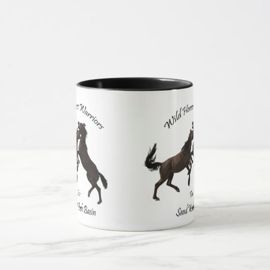 Wildes PferdeKrieger Tasse (Zentrum)