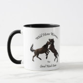 Wildes PferdeKrieger Tasse (Links)