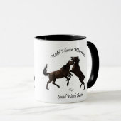 Wildes PferdeKrieger Tasse (VorderseiteRechts)
