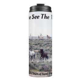 Wildes PferdeKriegers-Ausflüge des Thermosbecher