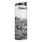 Wildes PferdeKriegers-Ausflüge des Thermosbecher (Nach links gedreht)