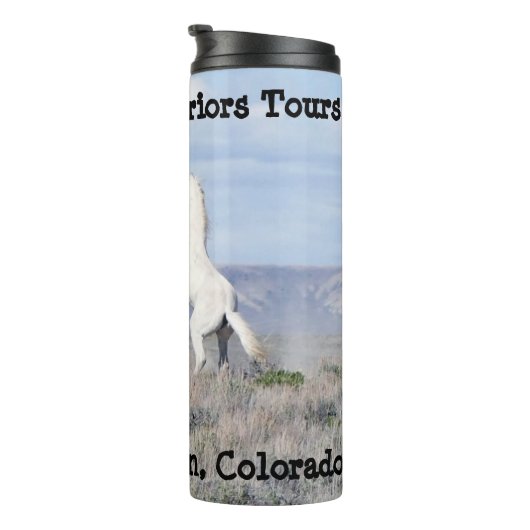 Wildes PferdeKriegers-Ausflüge des Thermosbecher (Nach rechts gedreht)