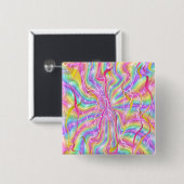 Wildes psychedelisches button (Vorne & Hinten)