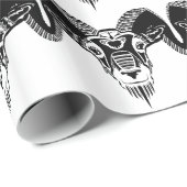wildes RAM Geschenkpapier (Rolleneckpunkt)